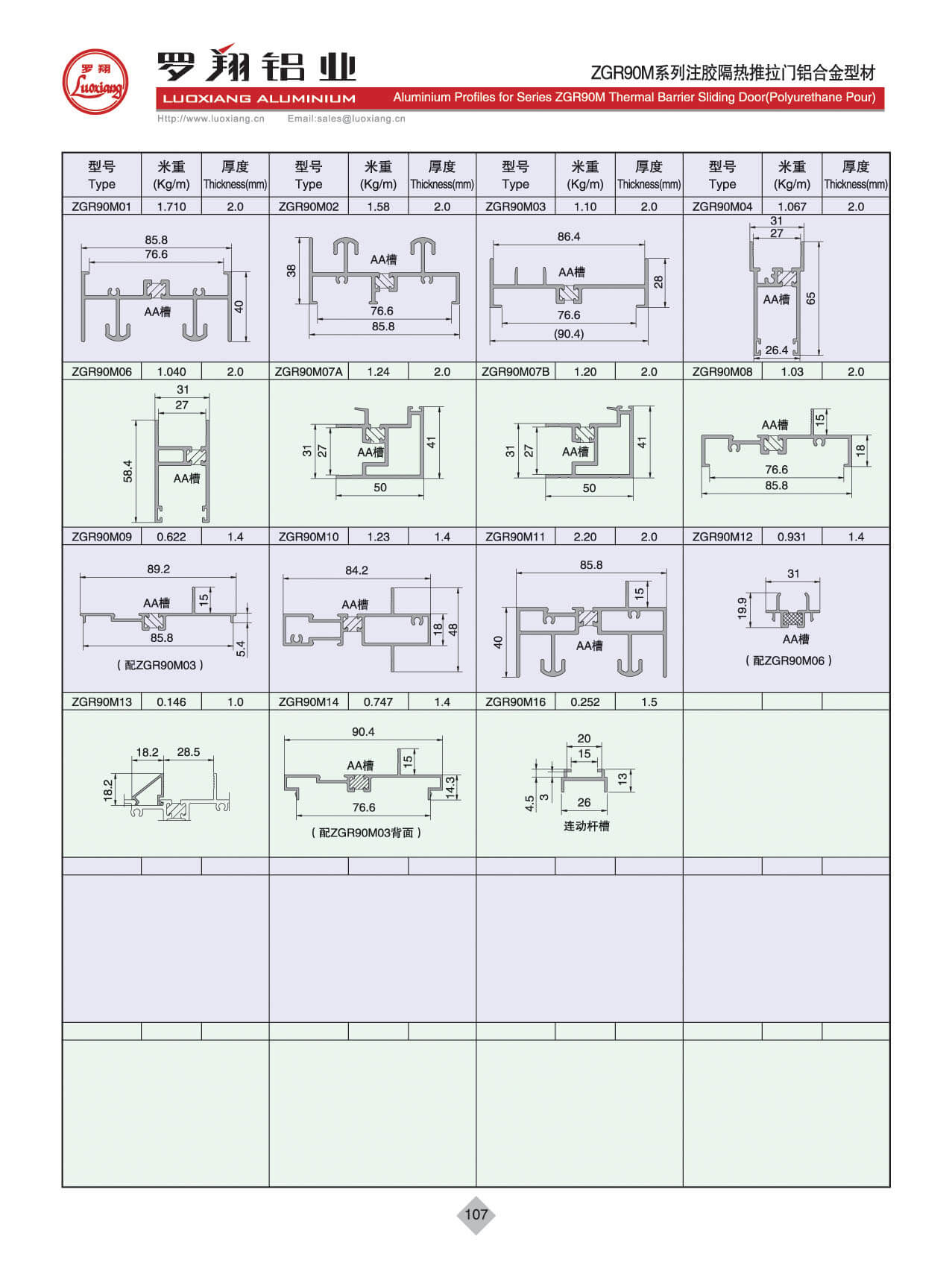 ZGR90M系列注膠隔熱推拉門(mén)